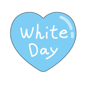 ホワイトデーのハートの無料カラーイラスト