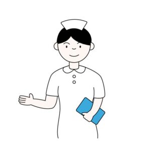 看護師の無料カラーイラスト