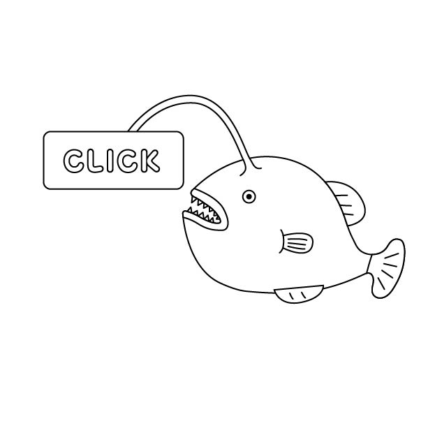 ダークパターンの無料モノクロイラスト