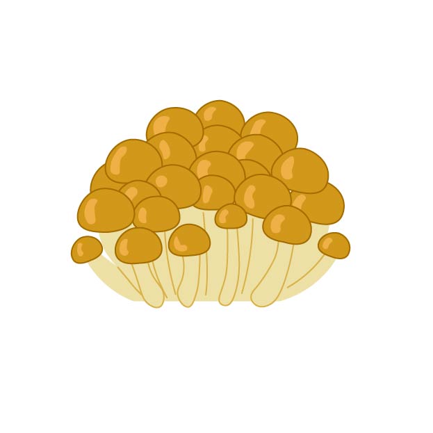 なめこの無料線なしイラスト